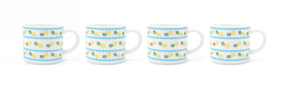 Pineapple & Stripe Ceramic Dinnerware Set