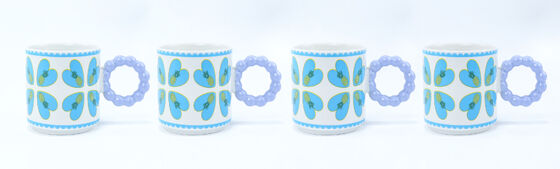 Pineapple & Stripe Ceramic Dinnerware Set