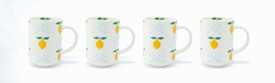 Lemon & Bow Ceramic Dinnerware Set