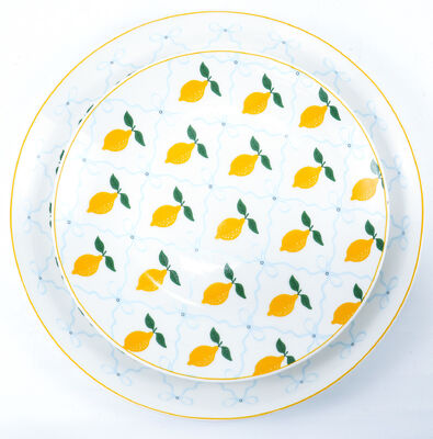Lemon & Bow Ceramic Dinnerware Set