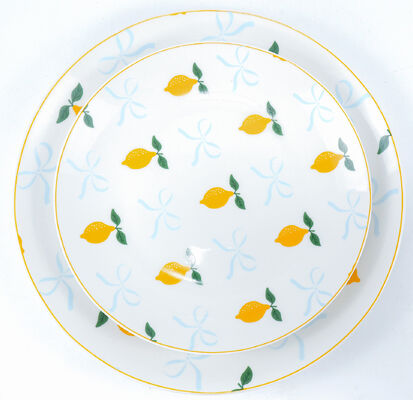 Lemon & Bow Ceramic Dinnerware Set