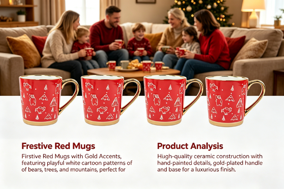 Eco friendly Holiday Christmas Mug crafted from sustainable materials ideal for green corporate gifting during Christmas