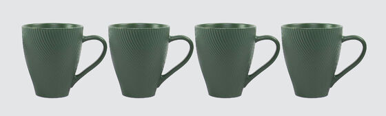 Dark Green Textured Ceramic Coffee Mug
