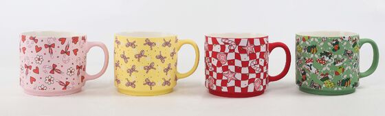 Cute Full-Print Christmas Matte Ceramic Mugs