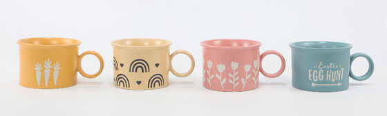 Valentine Love Quote Two-Tone Tapered Ceramic Mugs