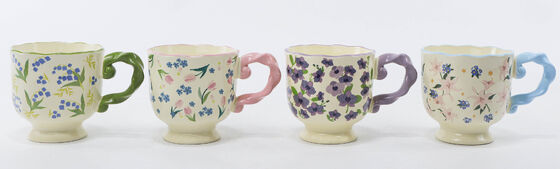 Cute Floral Series Ceramic Coffee Mugs Collection
