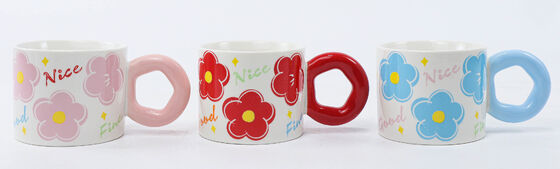 Cute Floral Series Ceramic Coffee Mugs Collection