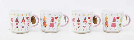 Valentine Gnome Love Theme Ceramic Coffee Mug