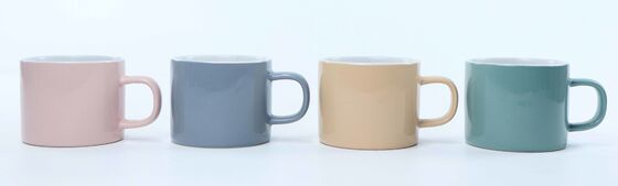 Macaron Short Ceramic Mug