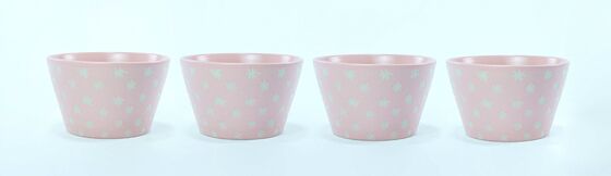 Matte Pastel Geometric Embossed Ceramic Mug & Bowl Matching Set