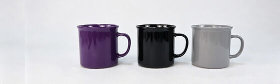 Classic Solid Color Glazed Ceramic Coffee Mug