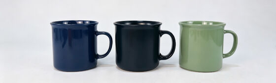 Classic Solid Color Glazed Ceramic Coffee Mug