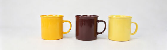 Classic Solid Color Glazed Ceramic Coffee Mug