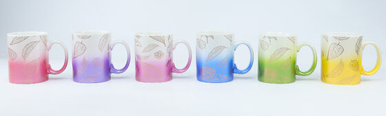 Gradient Ombre Gold Foil Ceramic Mug Collection