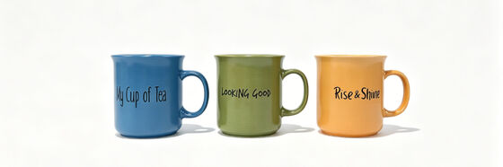 Tribal Geometric Border Straight Base Ceramic Mug DuoFull English Commercial Product Description